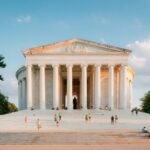 The Jefferson Memorial stands as a beautiful tribute to one of America’s founding fathers, Thomas Jefferson. This iconic site is more than just a picturesque landmark