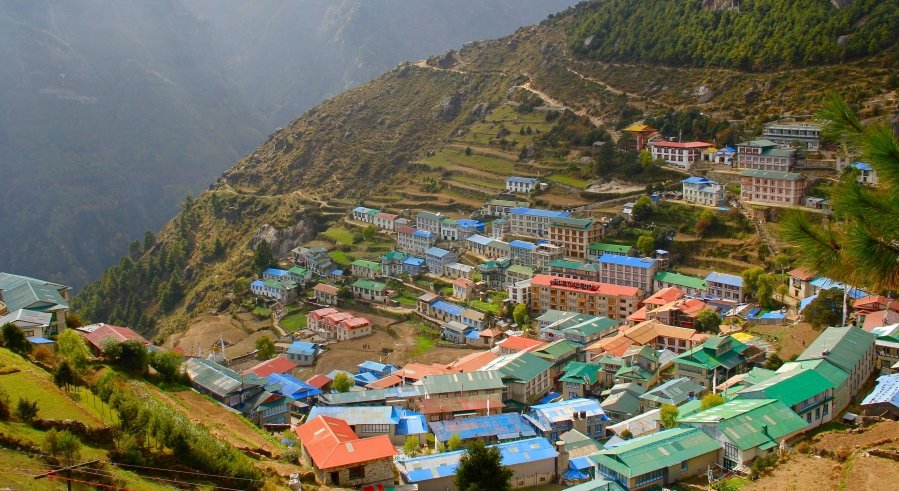 Namche Bazaar is often referred to as the “Gateway to Everest” because it’s a key stop for trekkers heading towards Everest Base Camp, Gokyo Lakes, and other popular routes