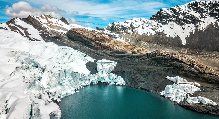 The Pastoruri Glacier sits at an impressive altitude of over 5,000 meters (16,000 feet), and while it's located in northern Peru