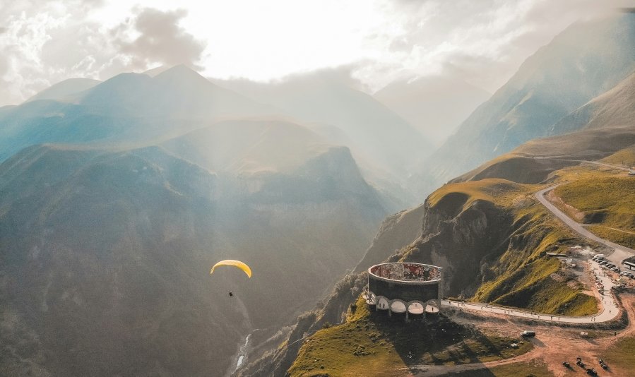 Located high in the Caucasus Mountains along the famous Georgian Military Highway, the Georgian-Soviet Friendship Monument also known as the Gudauri View Point