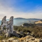 The Lady's Rocks" (Pietrele Doamnei) stand as a natural monument shrouded in mystery, folklore, and breathtaking beauty. Located in the Rarău Mountains